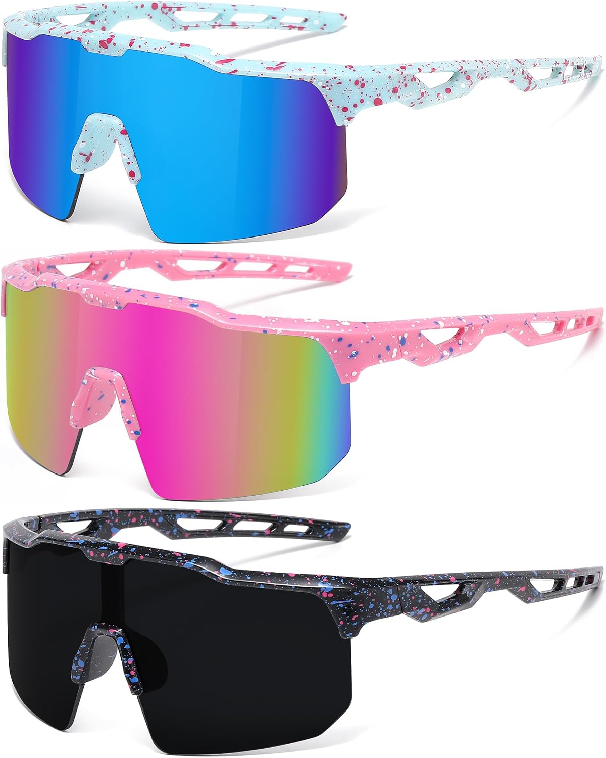 Kids Baseball Sunglasses for Boys Girls Age 3-12,Softball Sports