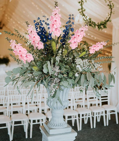 Pink Delphinium Artificial Flowers 33.46 in Hyacinth Snapdragon Antirrhinum Artificial Flowers 6 PCS Silk Flowers Long Stem Flowers for Wedding Home Decor(Pink)