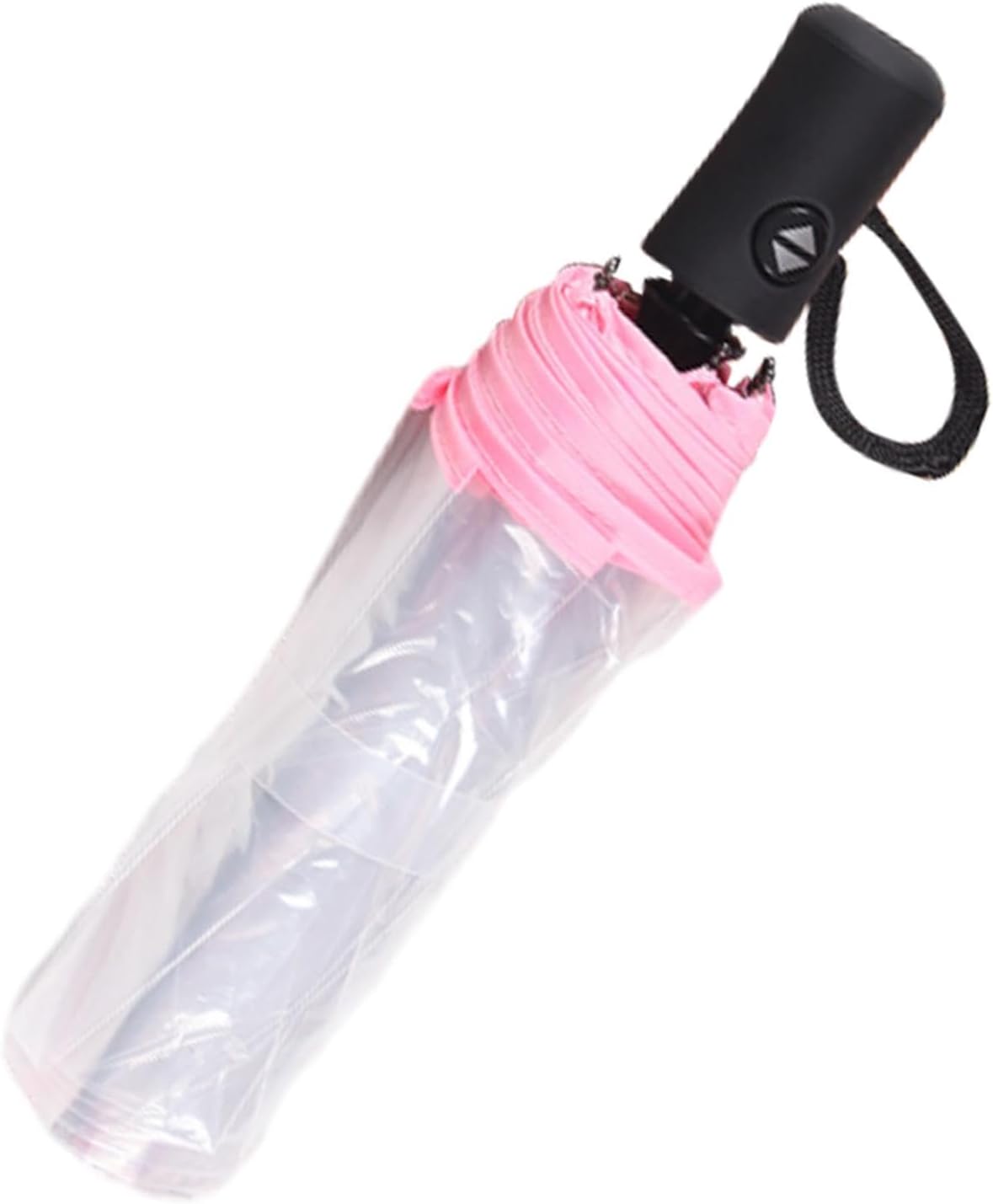 Clear Umbrella,Auto Open Close Transparent Compact Umbrellas 8 Ribs,Windproof Travel Umbrellas for Rain,Portable Clear Rain Umbrella for Travel,for Adult Unisex