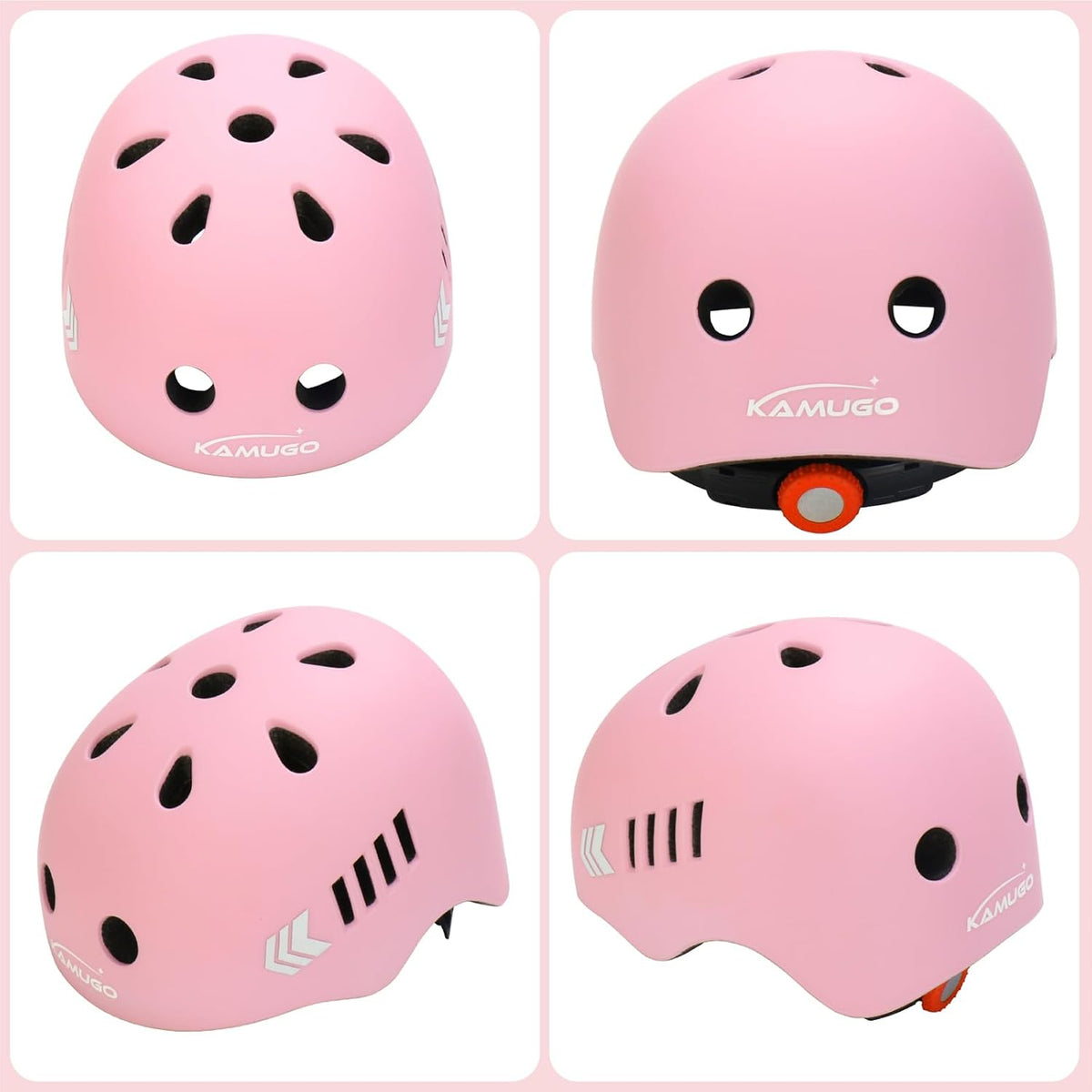 Kids Bike Helmet Set, Toddler Helmet for Ages 2-8 Boys Girls with Sports Protective Gear Set Knee Elbow Wrist Pads for Skateboard Cycling Scooter Rollerblading