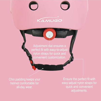 Kids Bike Helmet Set, Toddler Helmet for Ages 2-8 Boys Girls with Sports Protective Gear Set Knee Elbow Wrist Pads for Skateboard Cycling Scooter Rollerblading
