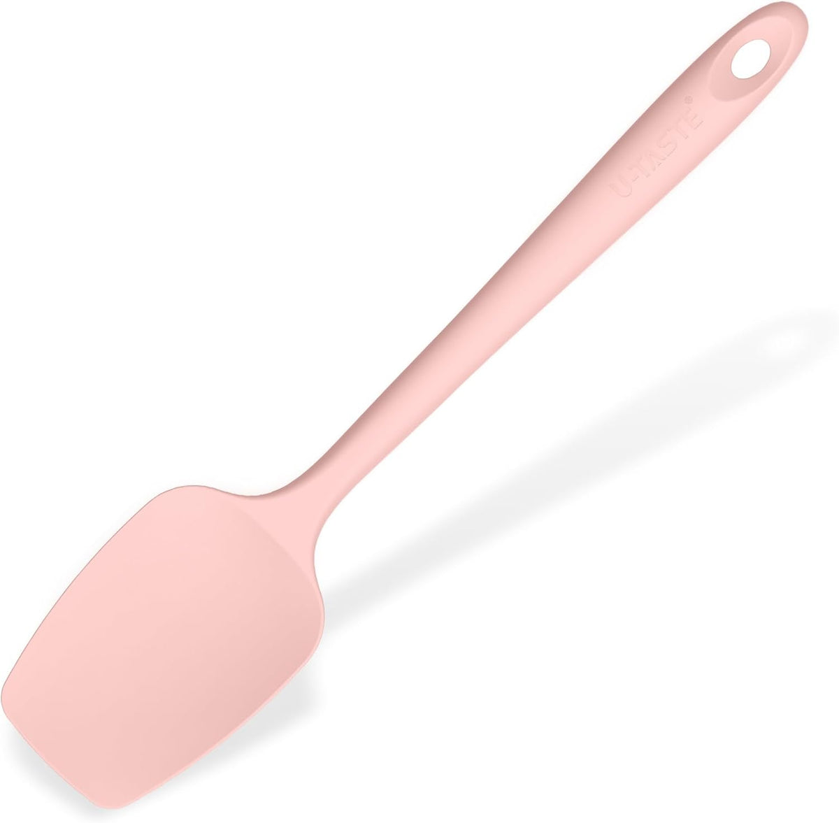 Silicone Spoon Spatula, 600°F High Temp Spoonula, 11.38", Pink
