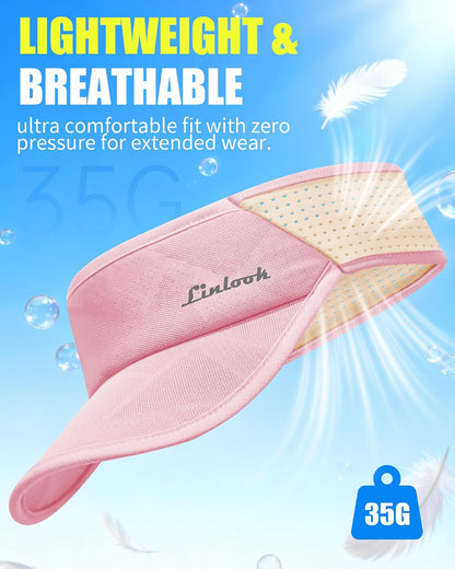 Sports Sun Visor for Men & Women Breathable Mesh, Stretchy Foldable Cooling Visor Hat for Running, Golf, Tennis, Hiking
