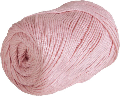 Dishie Pink Worsted Weight 100% Cotton Yarn for Crocheting