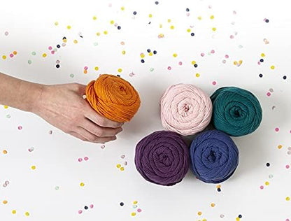 Dishie Pink Worsted Weight 100% Cotton Yarn for Crocheting
