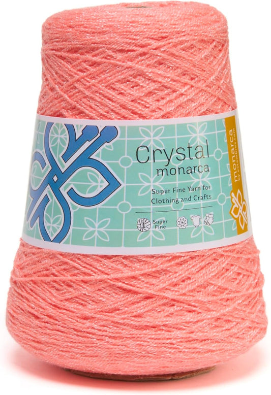 Crystal [300grs] - - Fine Mexican Crochet Thread Yarn for Clothing and Crafts - Color 101- Dark Peach 020