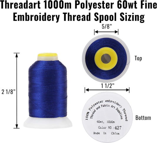 60wt Embroidery Bobbin Thread, 1000M, Dark Peach | Lightweight bobbin thread for machine embroidery and sewing. Smooth 60wt thread helps designs stitch cleanly.