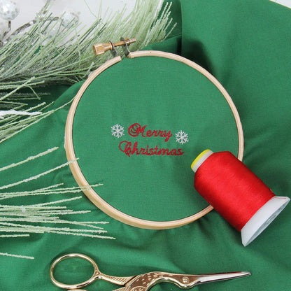 60wt Embroidery Bobbin Thread, 1000M, Dark Peach | Lightweight bobbin thread for machine embroidery and sewing. Smooth 60wt thread helps designs stitch cleanly.