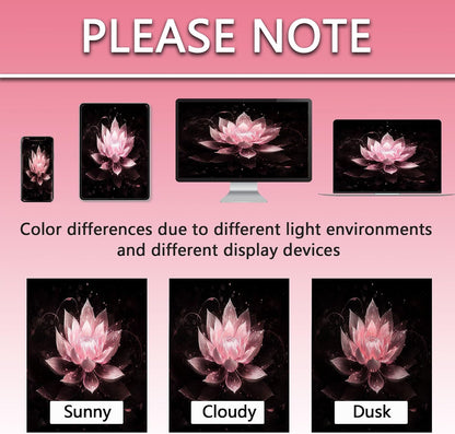 Light Pink and Black Shower Curtain, 72x72 in, Lotus Flower Girls