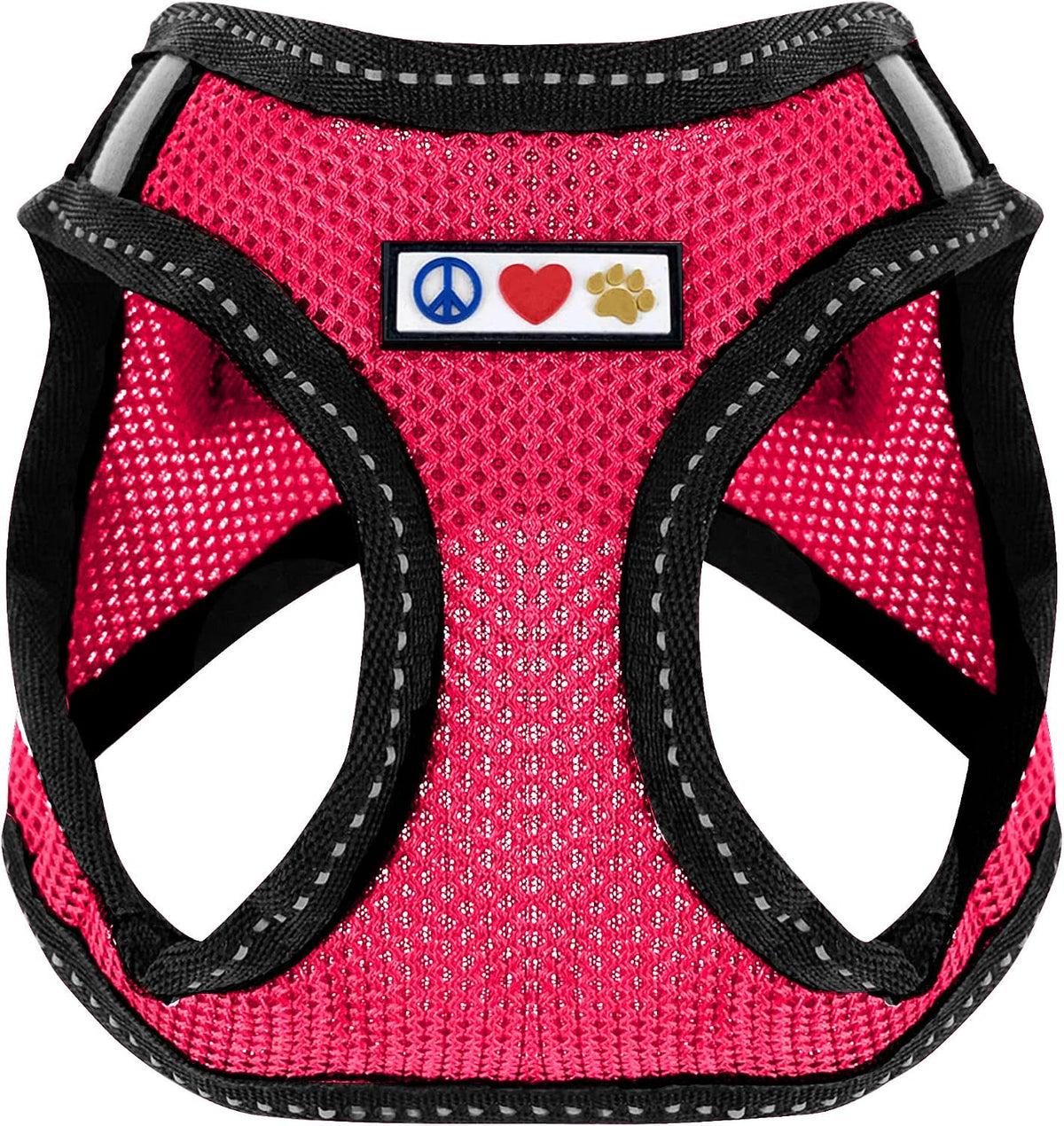 Dog Vest Harness Made with Breathable Air Mesh | All Weather Vest Harness for Extra Large Dogs with Quick-Release Buckle - Pink Mesh Dog Harness for Training and Walking Your Pet.