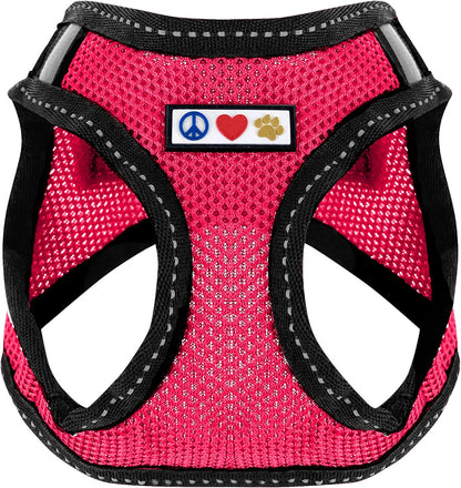 Dog Vest Harness Made with Breathable Air Mesh | All Weather Vest Harness for Extra Large Dogs with Quick-Release Buckle - Pink Mesh Dog Harness for Training and Walking Your Pet.