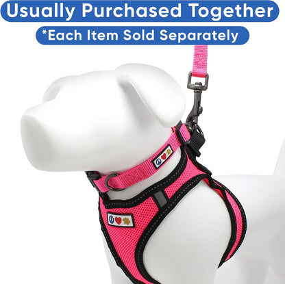 Dog Vest Harness Made with Breathable Air Mesh | All Weather Vest Harness for Extra Large Dogs with Quick-Release Buckle - Pink Mesh Dog Harness for Training and Walking Your Pet.