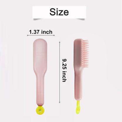 Scalable Small Grooming Dog Brush, Puppy Massaging Hair Brush, for Small Dogs Cats Rabbits of All Hair Types (Deep Pink)