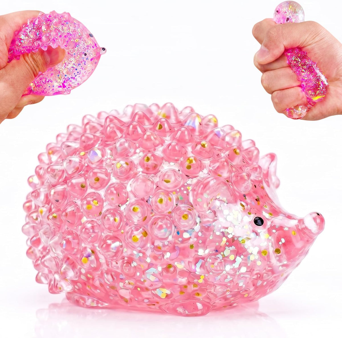 1Pcs Pink Hedgehog Stress Relief Squishy Ball, Squishy Hedgehog Stress Ball