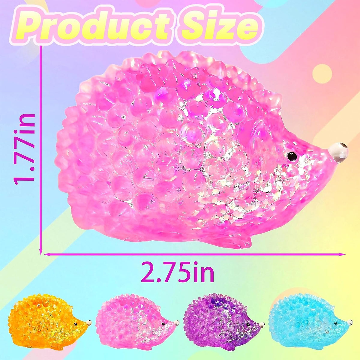 1Pcs Pink Hedgehog Stress Relief Squishy Ball, Squishy Hedgehog Stress Ball