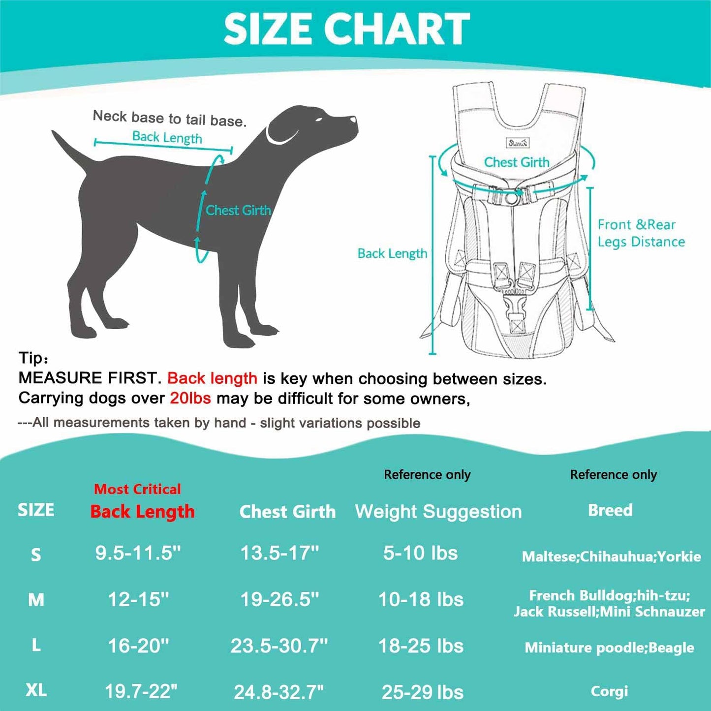 Lukovee Dog Backpack Carrier, Legs Out Easy-fit Dog Front Carrier for Small Medium Dogs, Adjustable Hands Free Dog Chest Carrier for Hiking Cycling (Pink,Medium)