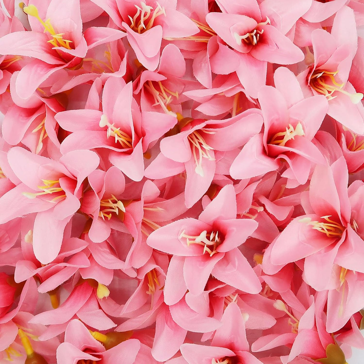 20 Pcs Artificial Lily Flower Head, Dark Pink