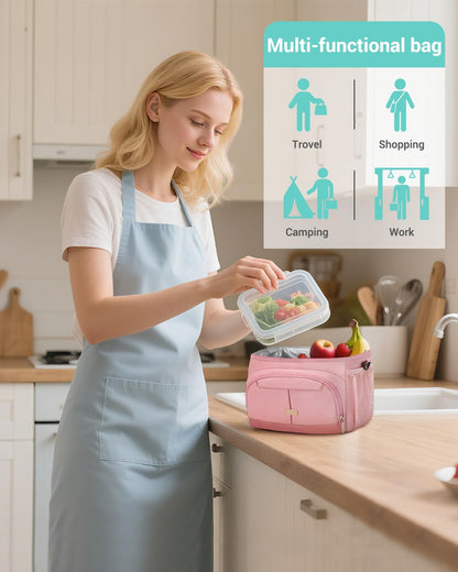 Lunch Box for Men Women Insulated Lunch Tote Cooler Bag Lunchbox