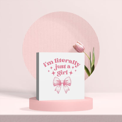 Dorm Room Decor for Teen Girls: Pink Desk Accessories, Clean Girl Room Decor, Pink Bathroom Wooden Box Sign