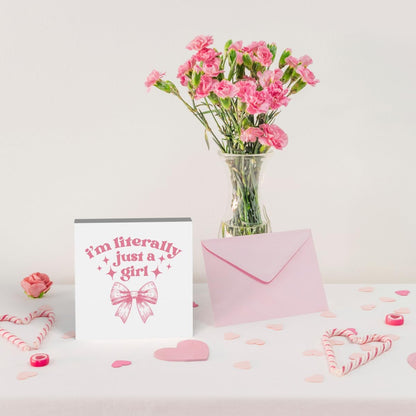 Dorm Room Decor for Teen Girls: Pink Desk Accessories, Clean Girl Room Decor, Pink Bathroom Wooden Box Sign