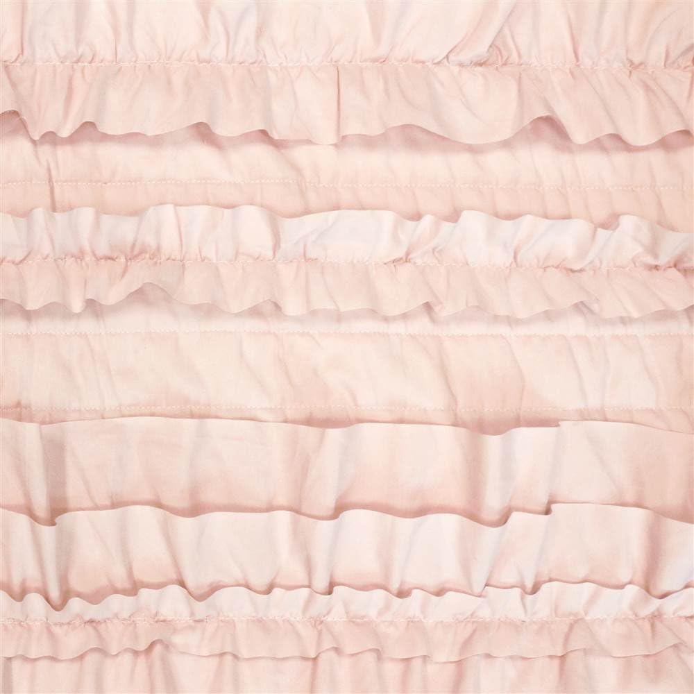 Belle Throw Blanket, 50" W x 60" L, Pink Blush - Coquette Throw Blankets for Bed - Pink Blanket - Ruffled Throw Blanket for Couch