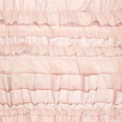 Belle Throw Blanket, 50" W x 60" L, Pink Blush - Coquette Throw Blankets for Bed - Pink Blanket - Ruffled Throw Blanket for Couch