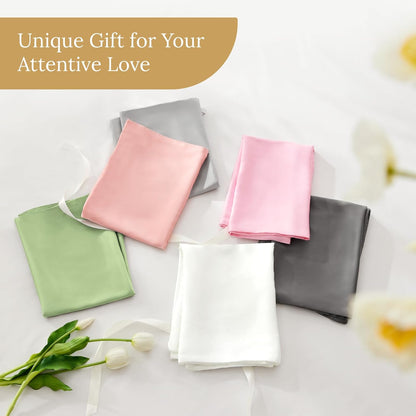 Mulberry Silk Pillow Cases Standard Size with Zipper, Blush Pink