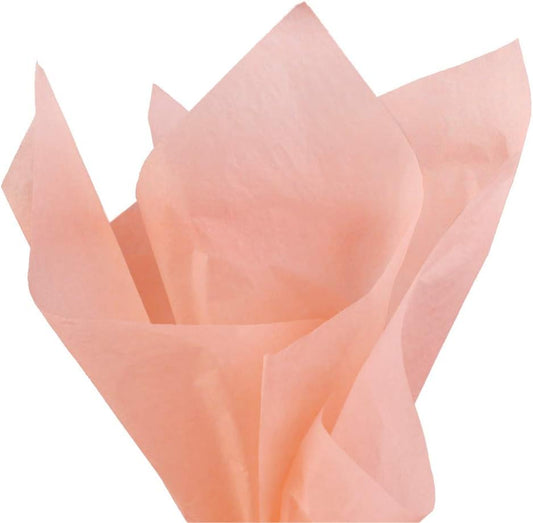 100 Sheets Peach Tissue Paper Bulk, 20x15 Inches Double Sided Color Wrapping Tissue Paper for Gift Wrap Bags Crafts Wedding Party and Holiday Decorations