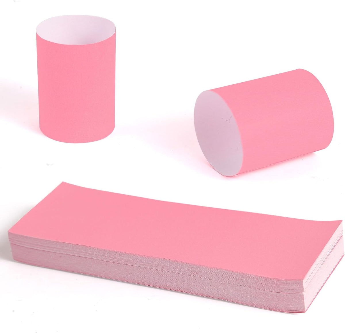 200 Pcs Pink Napkin Bands Self Adhesive