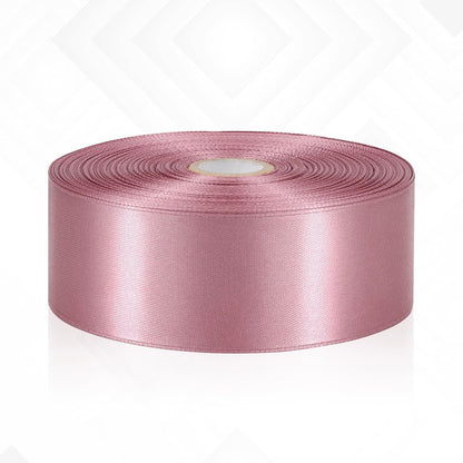 Rosy Mauve Ribbon 1-1/2 Inch 60 Yards Mauve Pink Satin Ribbon for Eternal Roses, Flower Bouquet, Gift Wrapping, Crafts, Bridal Shower, Hair, Wedding