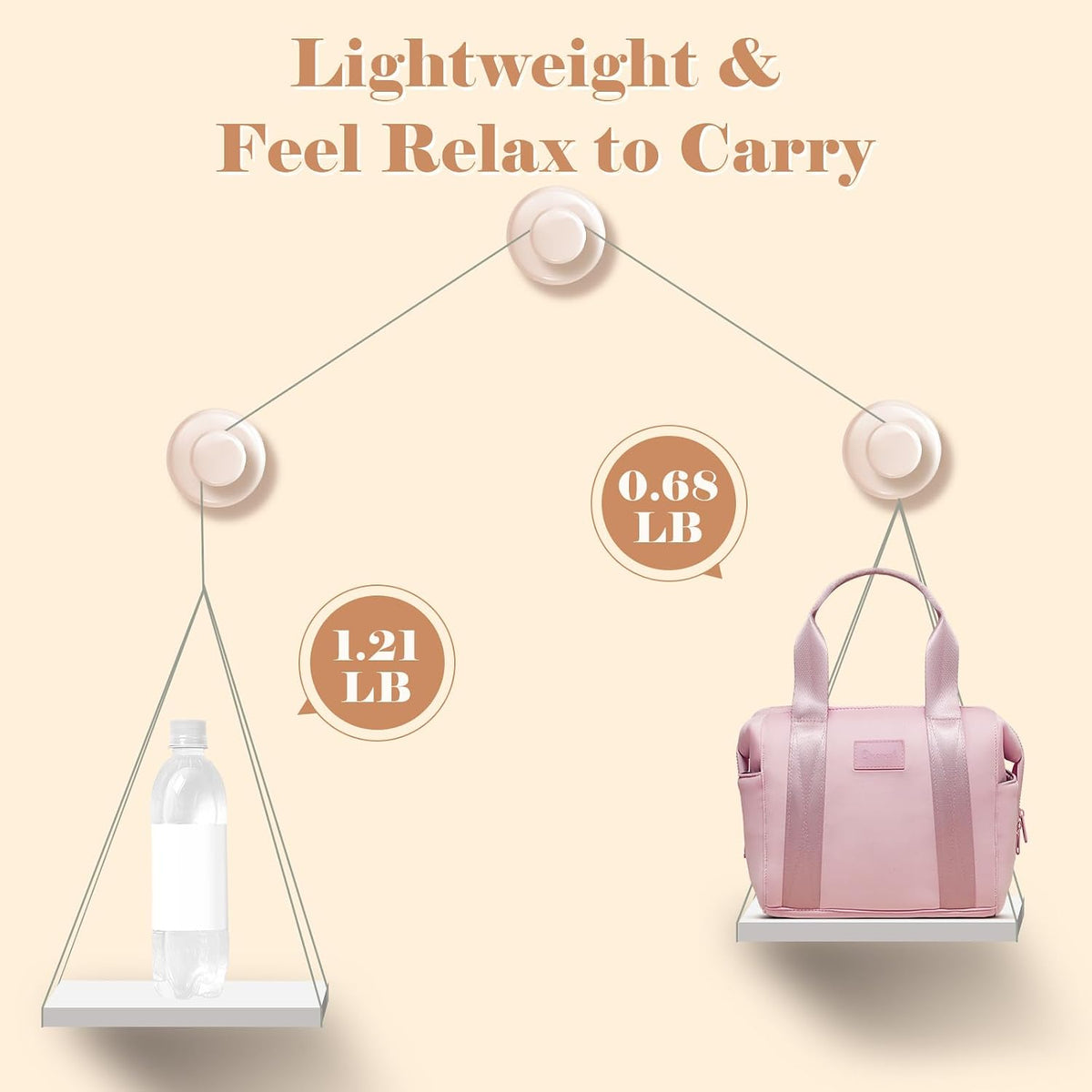 Insulated Lunch Bag Tote Lunch Box for Women Crossbody Cooler Bag