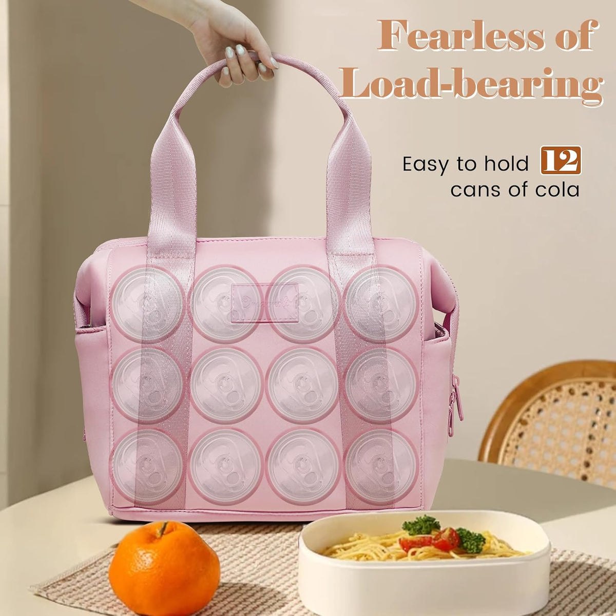 Insulated Lunch Bag Tote Lunch Box for Women Crossbody Cooler Bag