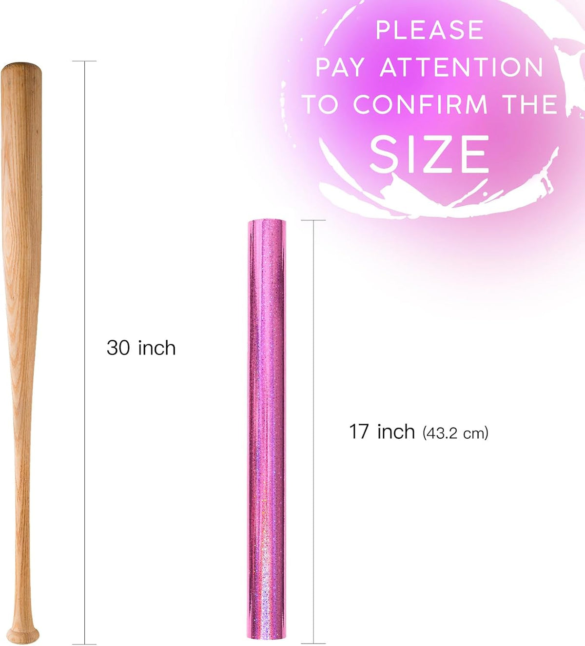 Pink Wrapping Paper Roll - Mini Roll - 17 Inch x 16.5 Feet - Metallic Holographic Star Wrapping Paper for Birthday, Wedding, Baby Shower, Bridal Shower, Christmas