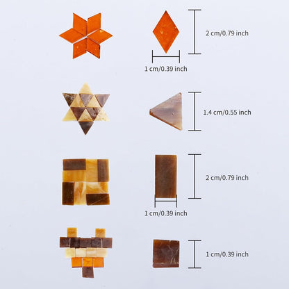 4 Shapes Mixed Glass Mosaic Tiles,Square+Diamond+Triangle+Rectangle 220 PCS Stained Glass Mosaic Pieces for Handmade Art Crafts and Home Decoration (Pink)