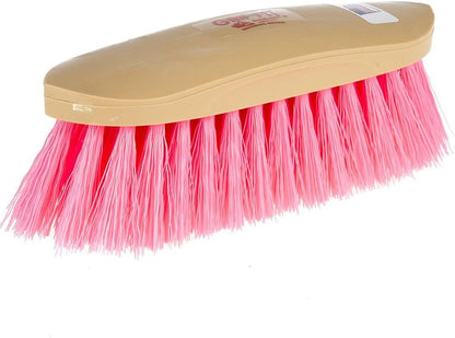 Manufacturing Grip Fit Grooming Horse Brush Hot Pink Synthetic Bristles