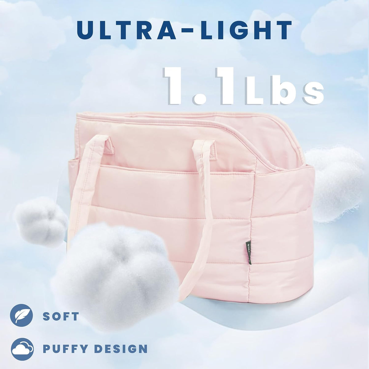 Lightweight Puffy for Small Dogs, Pink