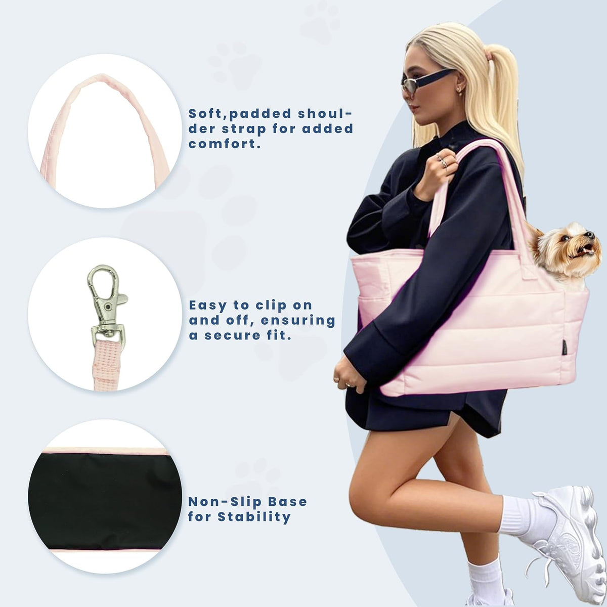 Lightweight Puffy for Small Dogs, Pink
