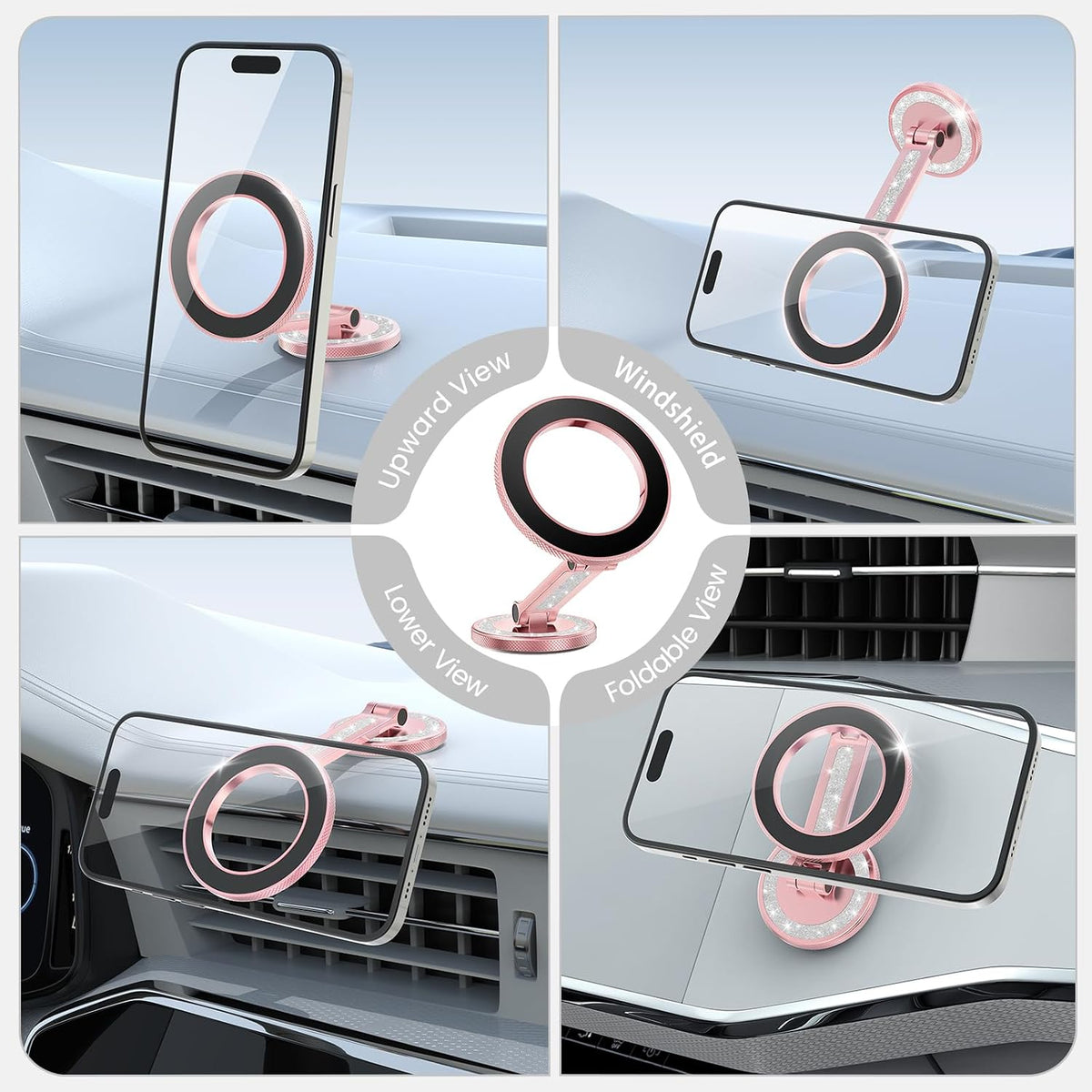 Phone Holders for Your Car, Glitter Pink