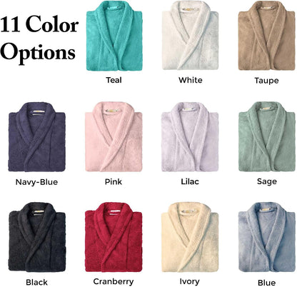 Cotton Unisex Terry Robe, Soft And Absorbent Robes For Men And Women, Bathroom Accessories