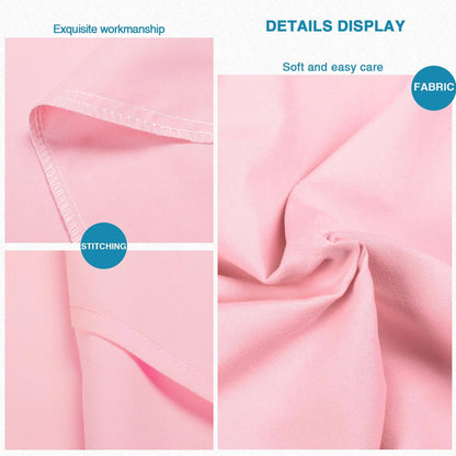 2-Pack Microfiber Standard Pillow Cases, Envelope Style, Pink
