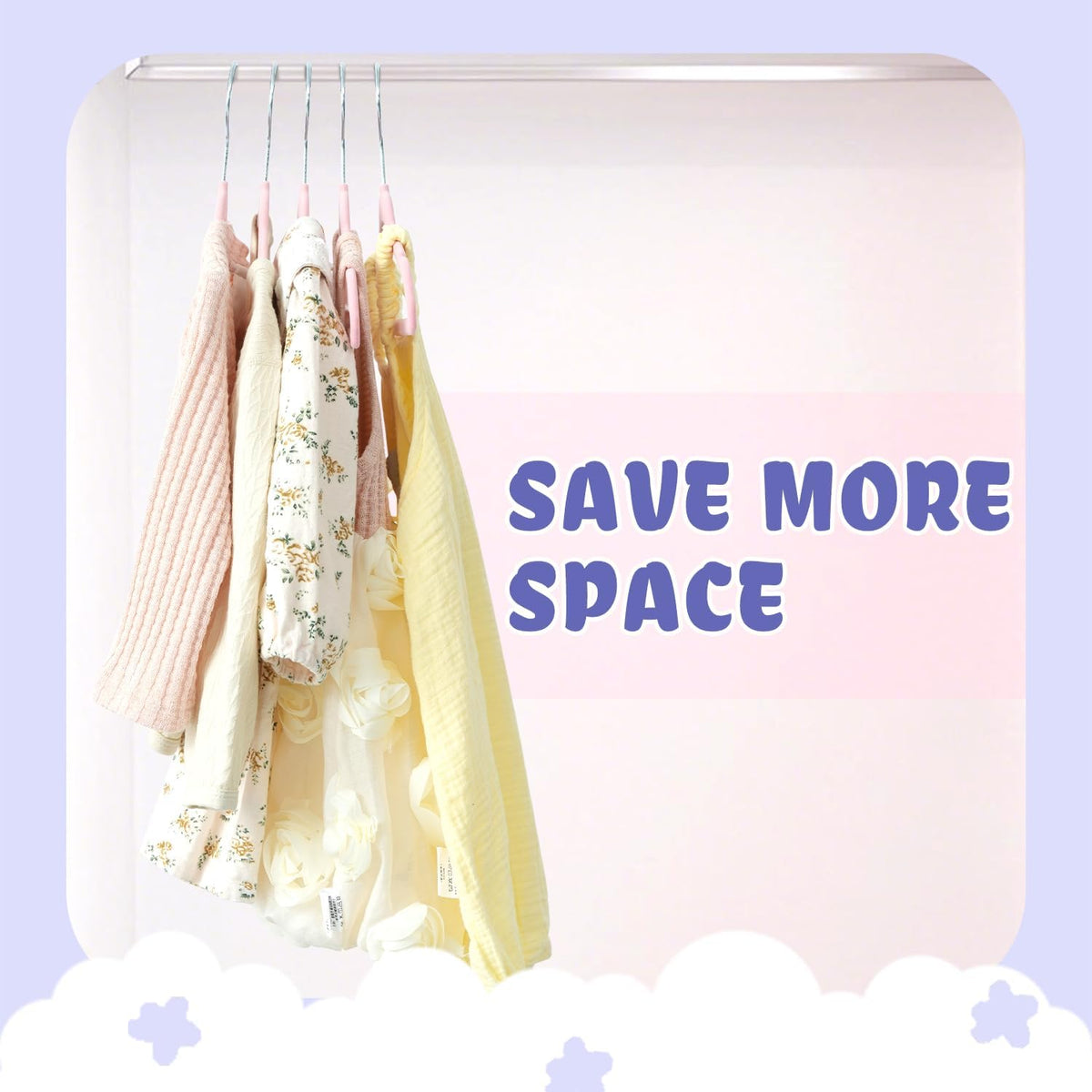 50 Pack Kids Velvet Hangers 11 Inches Children's Clothes Hangers Non-Slip Baby Hangers for Infant/Toddler (Blush Pink)