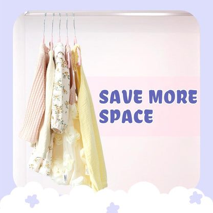 50 Pack Kids Velvet Hangers 11 Inches Children's Clothes Hangers Non-Slip Baby Hangers for Infant/Toddler (Blush Pink)