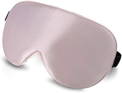 Mulberry Silk Sleep Mask, Cool and Smooth, Pink