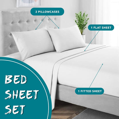 Marble Sheets - Full Sheet Set - Pink and Gold Modern Abstract Bed Sheet, Soft Microfiber & Deep Pocket & Long Lasting Patterned Bedding Sheets & Pillowcases - Marble Gifts & Decor