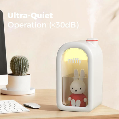 X Miffy Cool Mist Humidifier - Ultrasonic Quiet Humidifier, Mini Cute Humidifier with Night Light, 380ml for Bedroom, App-Controlled RGB Light (2.0 Plus-Version) - Pink
