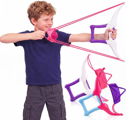 2 Pack Water Balloon Launcher Slingshots Large,Pink Purple