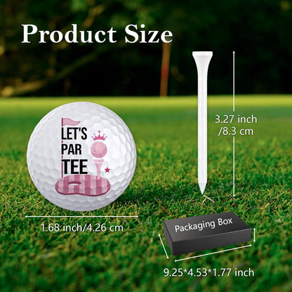 6Pcs Funny Golf Balls Set for Women, Men, Practice Golf Balls for Men