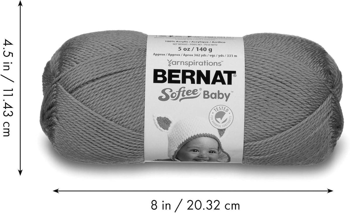 Softee Baby Yarn for Crocheting Soft, Pink Marl, 3-Pack
