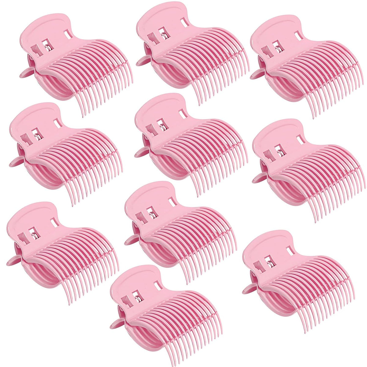 Hot Roller Clips,10PCS Hair Curler Clip for Women,pink