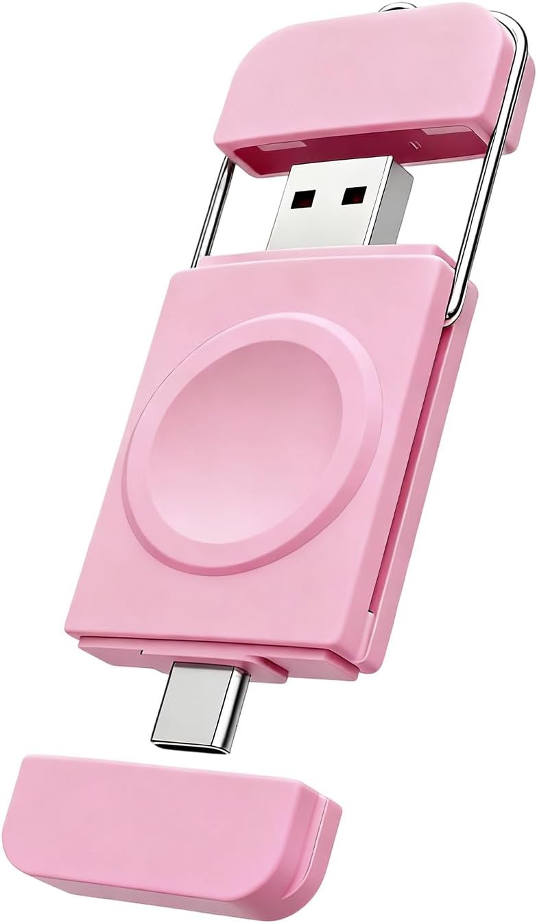 Portable Charger for Apple Watch,2-in-1 Wireless Fast Charging for Travel